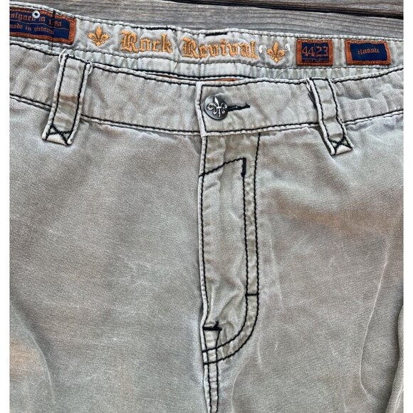 Rock Revival Classic Men's 44 Cargo Shorts 23" Outseam - Picture 4 of 14